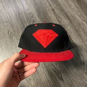 Diamond Black & Red SnapBack Hat
